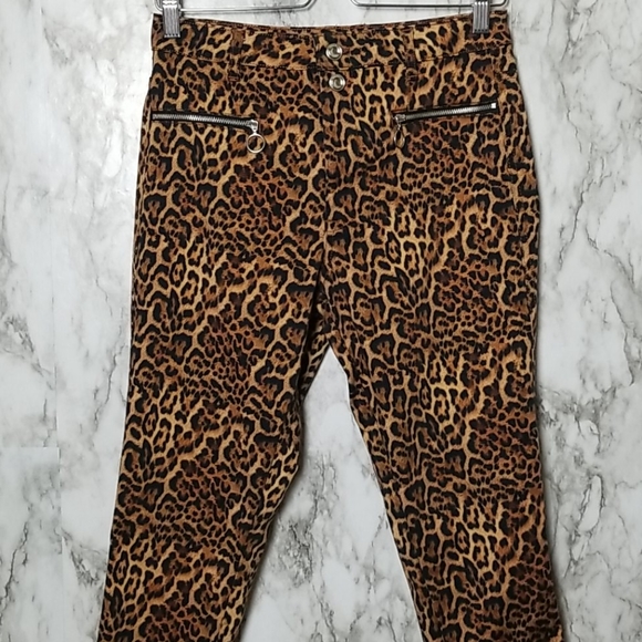 Zara Pants & Jumpsuits Zara Leopard Print Trousers Poshmark